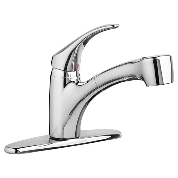 American Standard Edgemere Chrome Pull-Out Kitchen Faucet With Soap Dispenser (Deck Plate Included) 1 American Standard Edgemere Chrome Pull-Out Kitchen Faucet With Soap Dispenser (Deck Plate Included)