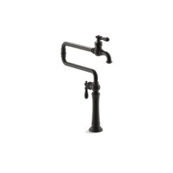 KOHLER Artifacts Oil-Rubbed Bronze 2-Handle Deck Mount Pot Filler