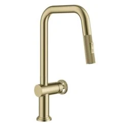 Kraus Urbix Deck Mount Brushed Gold Pull-Down Single Handle Kitchen Faucet -Alliedbas Shop 332002910 MainImage 001 l