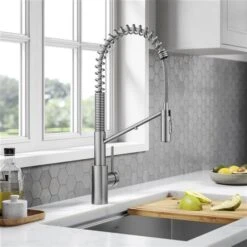 Kraus Oletto Deck Mount Spot-Free Stainless Steel Pull-Down Water Filter Kitchen Faucet -Alliedbas Shop 332002925 AlternateImage3 l