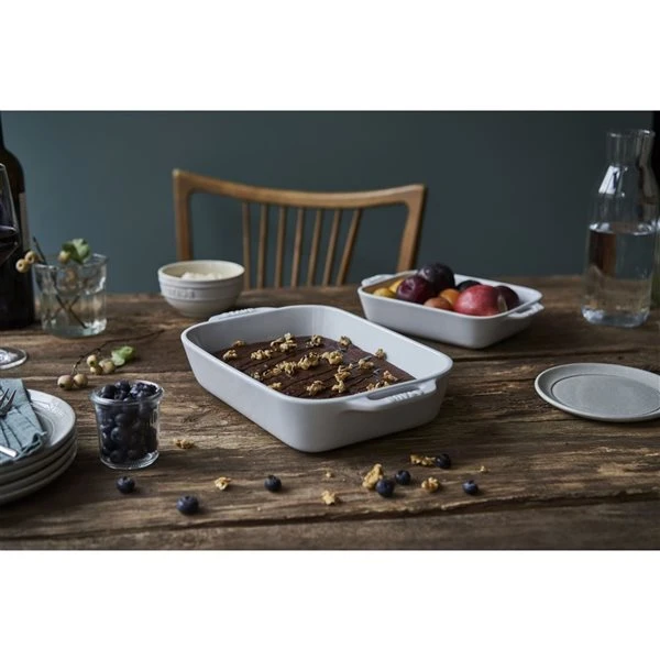 Staub White Ceramic Bakeware Set - 3-Piece 1 Staub White Ceramic Bakeware Set - 3-Piece