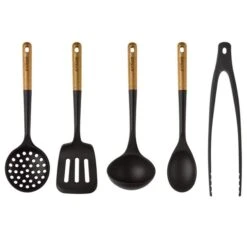 Staub Black Silicone Kitchen Utensils - Set Of 5