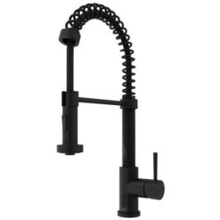 VIGO Edison Matte Black 1-Handle Deck Mount Pull-Down Touchless Kitchen Faucet -Alliedbas Shop 332003793 MainImage 001 l