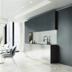 VIGO Brant Matte Black 1-Handle Deck Mount Pull-Down Kitchen Faucet With Soap Dispenser -Alliedbas Shop 332003801 AlternateImage4 l