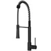 VIGO Laurelton Matte Black 1-Handle Pull-Down Kitchen Faucet - Deck Mount