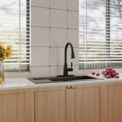 Clihome Matte Black 3-Function 1-Handle Pull-Down Spout Kitchen Faucet -Alliedbas Shop 332004291 AlternateImage3 l