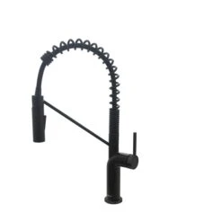 Stylish Single Handle Pull Down Sprayer Kitchen Faucet In Matte Black -Alliedbas Shop 332004385 MainImage 001 l