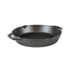 Lodge 12-in Cast Iron Dual Handle Grill Pan