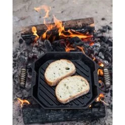 Finex 12-in Cast Iron Double Handle Grill Pan