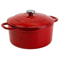 Lodge Enamel 5.5 Quart Red Dutch Oven