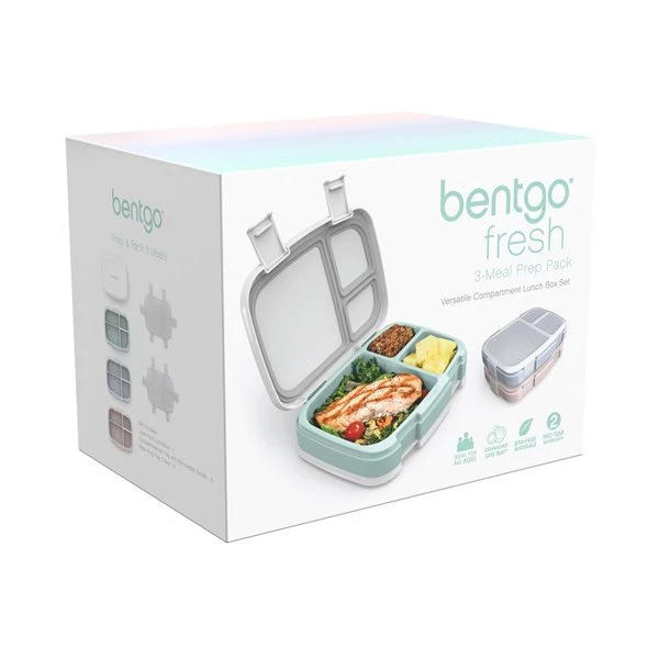 Bentgo Fresh 3-Meal Multisize Plastic Food Storage Container 5 Bentgo Fresh 3-Meal Multisize Plastic Food Storage Container - Image 5