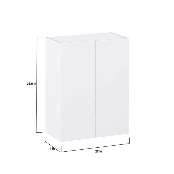 Hugo&Borg Lasalle 27 X 35 X 14.88-in Glacier White Door Wall Semi-Custom Cabinet 2 Hugo&Borg Lasalle 27 X 35 X 14.88-in Glacier White Door Wall Semi-Custom Cabinet - Image 2
