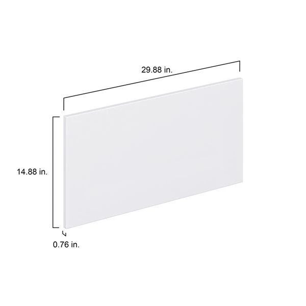 Hugo&Borg Lasalle 29.88 X 14.88 X 0.75-in Cabinet Drawer Front - White 4 Hugo&Borg Lasalle 29.88 X 14.88 X 0.75-in Cabinet Drawer Front - White - Image 4