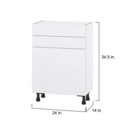 Hugo&Borg Lasalle 24 X 34.5 X 14.88-in Glacier White Door And Drawer Base Semi-Custom Cabinet 9 Hugo&Borg Lasalle 24 X 34.5 X 14.88-in Glacier White Door And Drawer Base Semi-Custom Cabinet -Alliedbas Shop 332014302 AlternateImage1 l