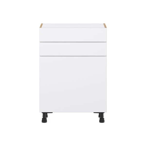 Hugo&Borg Lasalle 24 X 34.5 X 14.88-in Glacier White Door And Drawer Base Semi-Custom Cabinet 2 Hugo&Borg Lasalle 24 X 34.5 X 14.88-in Glacier White Door And Drawer Base Semi-Custom Cabinet - Image 2