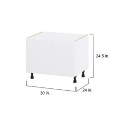 Hugo&Borg Lasalle 30 X 24.5 X 24.88-in Glacier White Sink Base Semi-Custom Cabinet 9 Hugo&Borg Lasalle 30 X 24.5 X 24.88-in Glacier White Sink Base Semi-Custom Cabinet -Alliedbas Shop 332014325 AlternateImage1 l