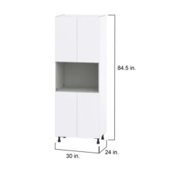 Hugo&Borg Lasalle 30 X 84.5 X 24.88-in Glacier White Door Pantry Semi-Custom Cabinet -Alliedbas Shop 332014345 AlternateImage1 l