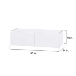 Hugo&Borg Lasalle 36 X 10 X 14.88-in Glacier White Door Wall Semi-Custom Cabinet