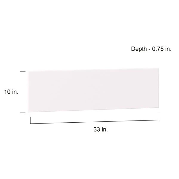 Hugo&Borg Lasalle 33 X 10 X 0.75-in Cabinet Drawer Front - White 2 Hugo&Borg Lasalle 33 X 10 X 0.75-in Cabinet Drawer Front - White - Image 2