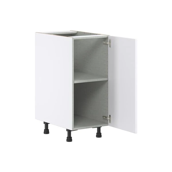 Hugo&Borg Lasalle 15 X 34.5 X 24.88-in Glacier White Door Base Semi-Custom Cabinet 1 Hugo&Borg Lasalle 15 X 34.5 X 24.88-in Glacier White Door Base Semi-Custom Cabinet