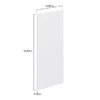 Hugo&Borg Lasalle 14.88 X 34.88 X 0.75-in Cabinet Door Front - White