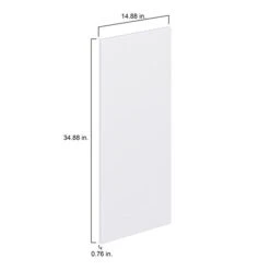 Hugo&Borg Lasalle 14.88 X 34.88 X 0.75-in Cabinet Door Front - White