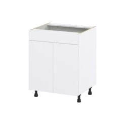 Hugo&Borg Lasalle 27 X 34.5 X 24.88-in Glacier White Door And Drawer Base Semi-Custom Cabinet