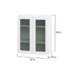 Hugo&Borg Lasalle 30 X 35 X 14.88-in Glacier White Door And Drawer Wall Semi-Custom Cabinet