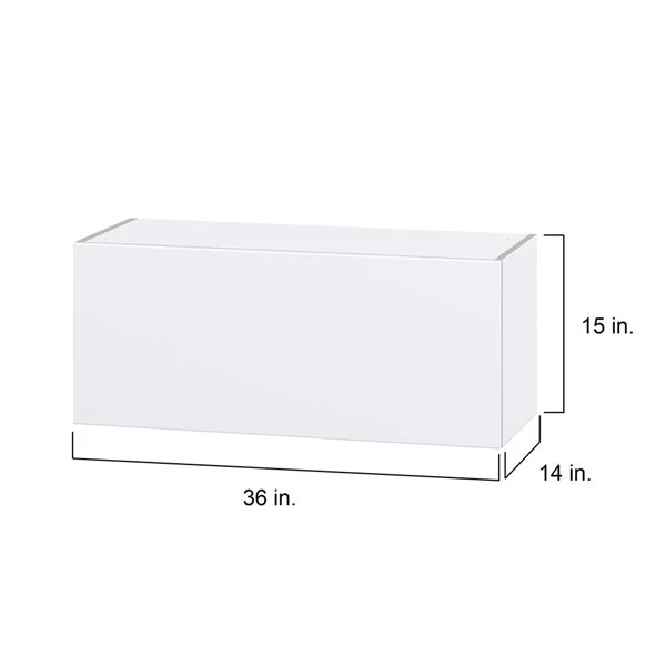 Hugo&Borg Lasalle 36 X 15 X 14.88-in Glacier White Door Wall Semi-Custom Cabinet 3 Hugo&Borg Lasalle 36 X 15 X 14.88-in Glacier White Door Wall Semi-Custom Cabinet - Image 3