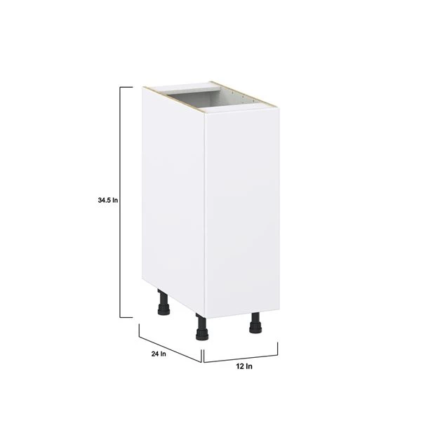 Hugo&Borg Lasalle 12 X 34.5 X 24.88-in Glacier White Door And Drawer Base Semi-Custom Cabinet 2 Hugo&Borg Lasalle 12 X 34.5 X 24.88-in Glacier White Door And Drawer Base Semi-Custom Cabinet - Image 2