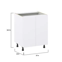 Hugo&Borg Lasalle 27 X 34.5 X 24.88-in Glacier White Door Base Semi-Custom Cabinet -Alliedbas Shop 332014412 AlternateImage1 l