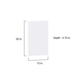 Hugo&Borg Lasalle 12 X 20 X 0.75-in Cabinet Door Front - White