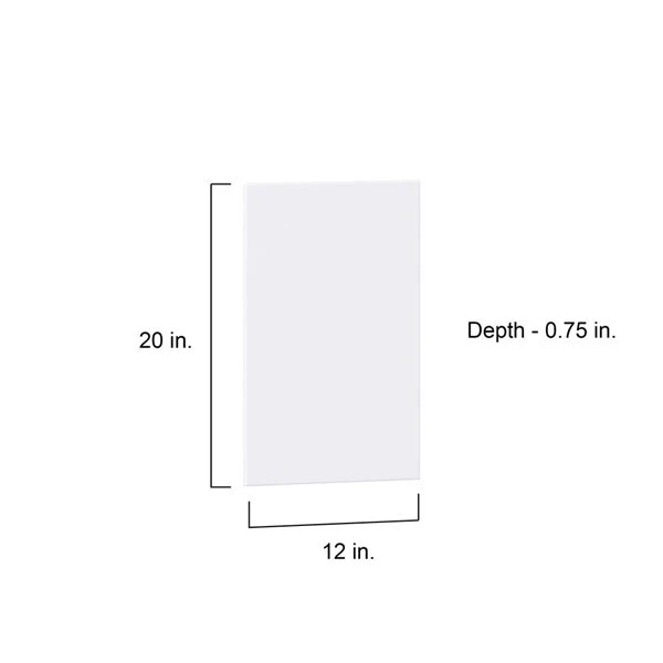 Hugo&Borg Lasalle 12 X 20 X 0.75-in Cabinet Door Front - White 1 Hugo&Borg Lasalle 12 X 20 X 0.75-in Cabinet Door Front - White