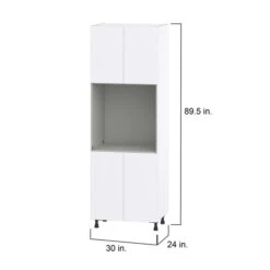 Hugo&Borg Lasalle 30 X 89.5 X 24.88-in Glacier White Door Pantry Semi-Custom Cabinet -Alliedbas Shop 332014420 AlternateImage1 l