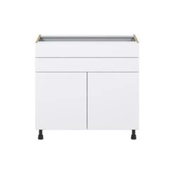 Hugo&Borg Lasalle 36 X 34.5 X 24.88-in Glacier White Door And Drawer Base Semi-Custom Cabinet 8 Hugo&Borg Lasalle 36 X 34.5 X 24.88-in Glacier White Door And Drawer Base Semi-Custom Cabinet -Alliedbas Shop 332014429 AlternateImage3 l