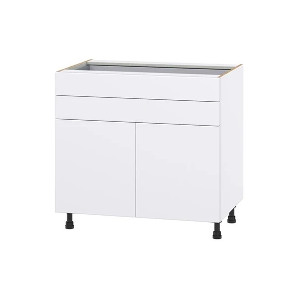 Hugo&Borg Lasalle 36 X 34.5 X 24.88-in Glacier White Door And Drawer Base Semi-Custom Cabinet 1 Hugo&Borg Lasalle 36 X 34.5 X 24.88-in Glacier White Door And Drawer Base Semi-Custom Cabinet