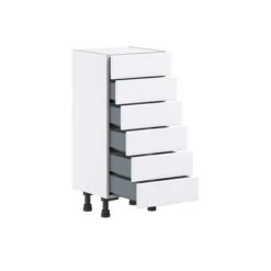 Hugo&Borg Lasalle 15 X 34.5 X 14.88-in Glacier White Drawer Base Semi-Custom Cabinet 9 Hugo&Borg Lasalle 15 X 34.5 X 14.88-in Glacier White Drawer Base Semi-Custom Cabinet -Alliedbas Shop 332014437 AlternateImage2 l