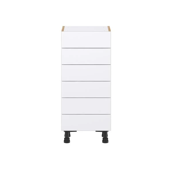 Hugo&Borg Lasalle 15 X 34.5 X 14.88-in Glacier White Drawer Base Semi-Custom Cabinet 3 Hugo&Borg Lasalle 15 X 34.5 X 14.88-in Glacier White Drawer Base Semi-Custom Cabinet - Image 3