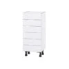 Hugo&Borg Lasalle 15 X 34.5 X 14.88-in Glacier White Drawer Base Semi-Custom Cabinet