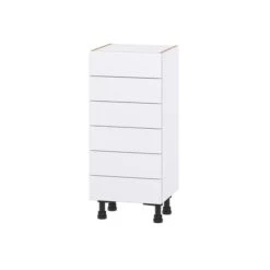 Hugo&Borg Lasalle 15 X 34.5 X 14.88-in Glacier White Drawer Base Semi-Custom Cabinet