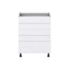 Hugo&Borg Lasalle 27 X 34.5 X 24.88-in Glacier White Drawer Base Semi-Custom Cabinet