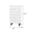 Hugo&Borg Lasalle 18 X 34.5 X 14.88-in Glacier White Drawer Base Semi-Custom Cabinet