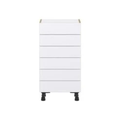 Hugo&Borg Lasalle 18 X 34.5 X 14.88-in Glacier White Drawer Base Semi-Custom Cabinet -Alliedbas Shop 332014442 AlternateImage3 l