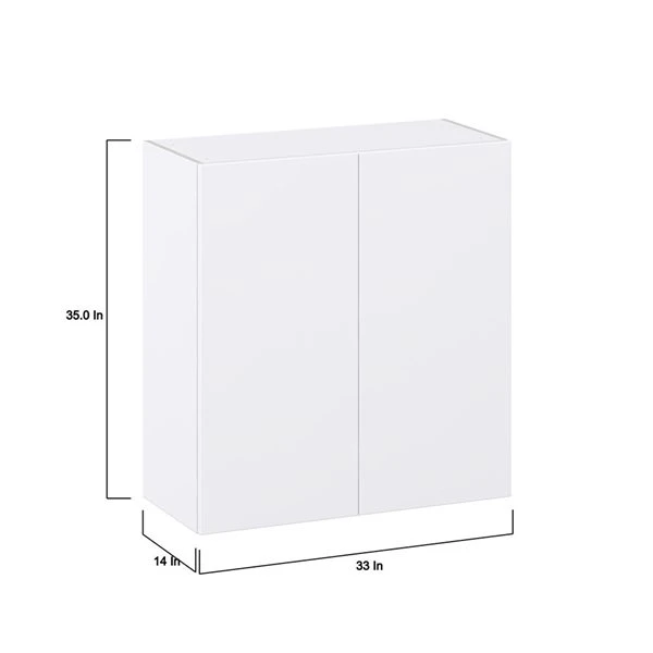 Hugo&Borg Lasalle 33 X 35 X 14.88-in Glacier White Door Wall Semi-Custom Cabinet 1 Hugo&Borg Lasalle 33 X 35 X 14.88-in Glacier White Door Wall Semi-Custom Cabinet