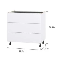 Hugo&Borg Lasalle 36 X 34.5 X 24.88-in Glacier White Drawer Base Semi-Custom Cabinet 7 Hugo&Borg Lasalle 36 X 34.5 X 24.88-in Glacier White Drawer Base Semi-Custom Cabinet -Alliedbas Shop 332014451 AlternateImage1 l