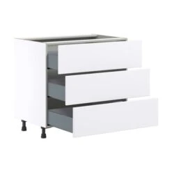 Hugo&Borg Lasalle 36 X 34.5 X 24.88-in Glacier White Drawer Base Semi-Custom Cabinet 8 Hugo&Borg Lasalle 36 X 34.5 X 24.88-in Glacier White Drawer Base Semi-Custom Cabinet -Alliedbas Shop 332014451 AlternateImage2 l