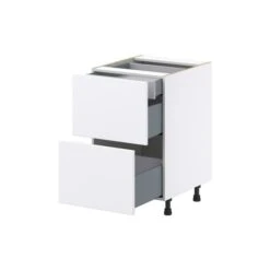 Hugo&Borg Lasalle 21 X 34.5 X 24.88-in Glacier White Drawer Base Semi-Custom Cabinet -Alliedbas Shop 332014453 AlternateImage2 l
