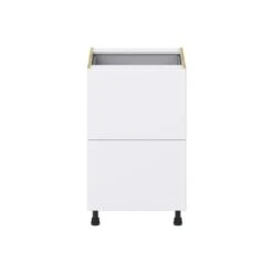 Hugo&Borg Lasalle 21 X 34.5 X 24.88-in Glacier White Drawer Base Semi-Custom Cabinet -Alliedbas Shop 332014453 AlternateImage3 l