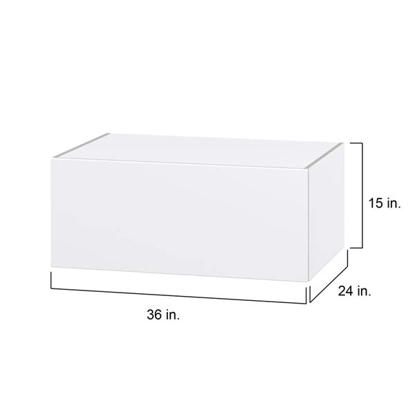 Hugo&Borg Lasalle 36 X 15 X 24.88-in Glacier White Door Wall Semi-Custom Cabinet 2 Hugo&Borg Lasalle 36 X 15 X 24.88-in Glacier White Door Wall Semi-Custom Cabinet - Image 2