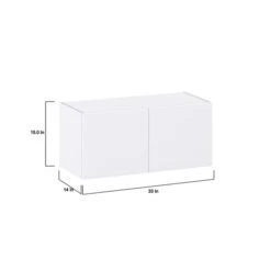 Hugo&Borg Lasalle 33 X 15 X 14.88-in Glacier White Door Wall Semi-Custom Cabinet -Alliedbas Shop 332014461 AlternateImage1 l